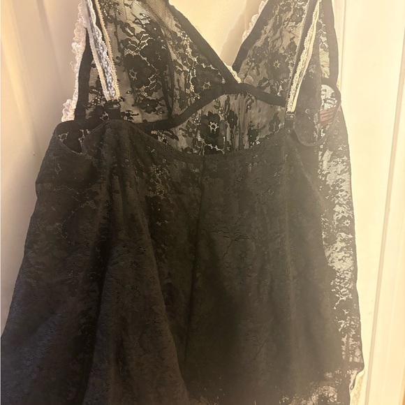Agent Provocateur Lace Nightgown with Cream Accents - Picture 3 of 4